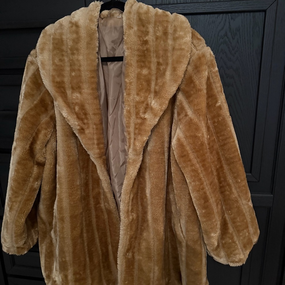 Mink faux fur jacket - Picture 3 of 5